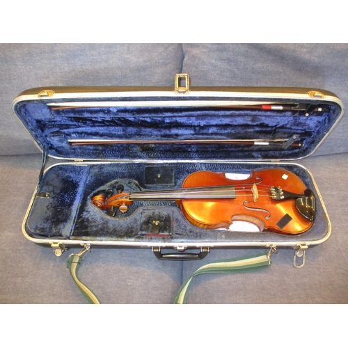 245 - Violin with 2 Bows and Case