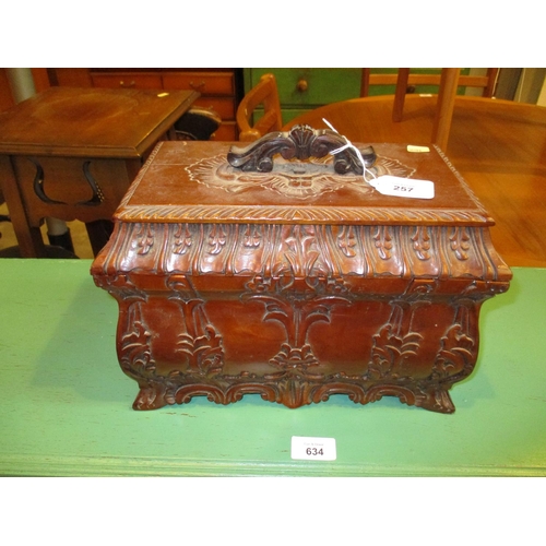 257 - Carved Wood Box