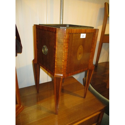 270 - Mahogany and Satinwood Crossbanded Jardinière