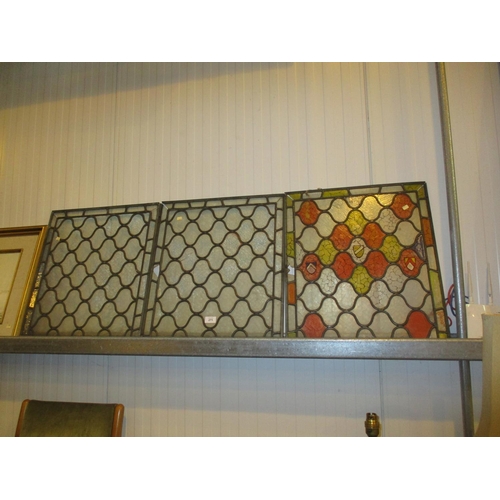 271 - Three Leaded Glass Panels