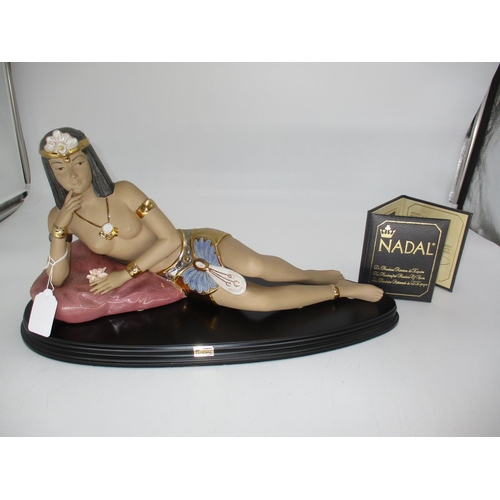 281 - Nadal Figure of Cleopatra Reclining on a Cushion, Model 174443, No. 794 of 2000, with Certificate