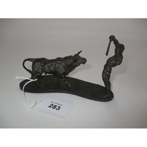 283 - Jose Maria Moreno Bronze Figure of a Bullfighter No. 37 of 100 with Certificate, 14cm long