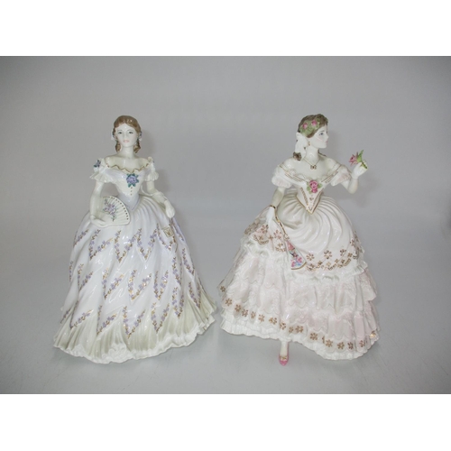 308 - Two Royal Worcester Figures, The Last Waltz 7591/12500 and The Fairest Rose 5633/12500