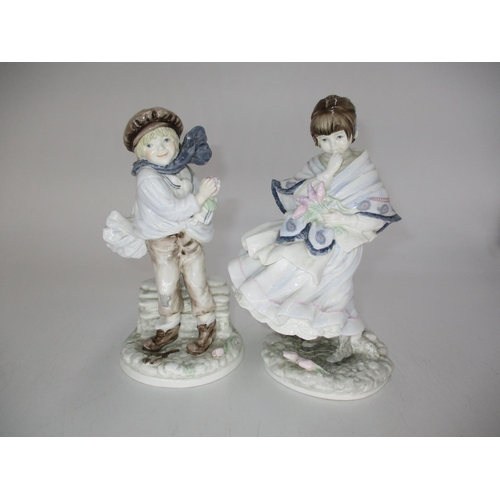 310 - Two Coalport Figures, The Boy 1101/9500, Visiting Day 4038/9500