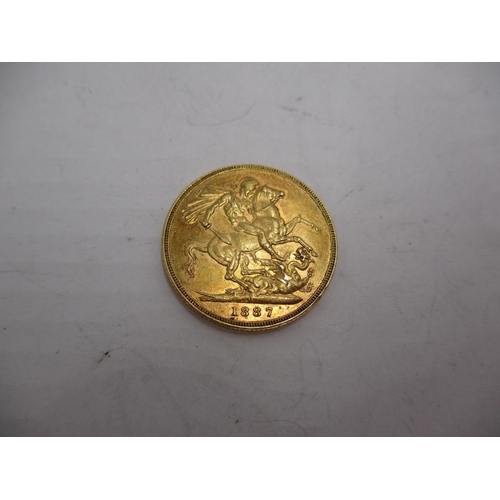 337 - 1887 Gold Sovereign