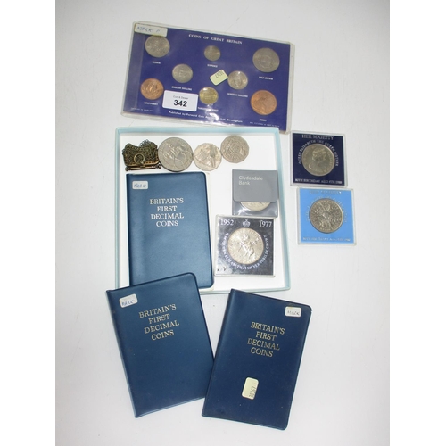 342 - Selection of Coins and a Coin Purse