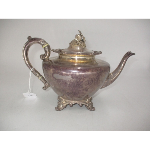 345 - Victorian Silver Teapot, Sheffield 1858, Maker JD & S, 894g