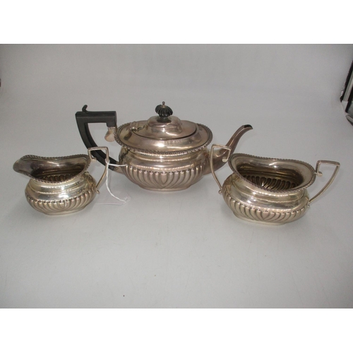 347 - Silver 3 Piece Bachelors Tea Service, Chester 1910/11, Maker GN RH, 716g