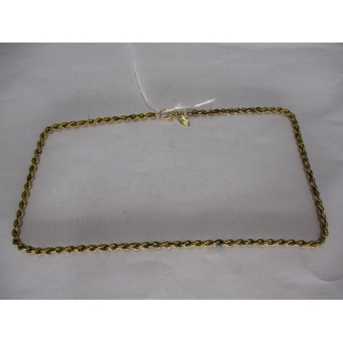 400 - 9ct Gold Rope Twist Necklace, 13.5g