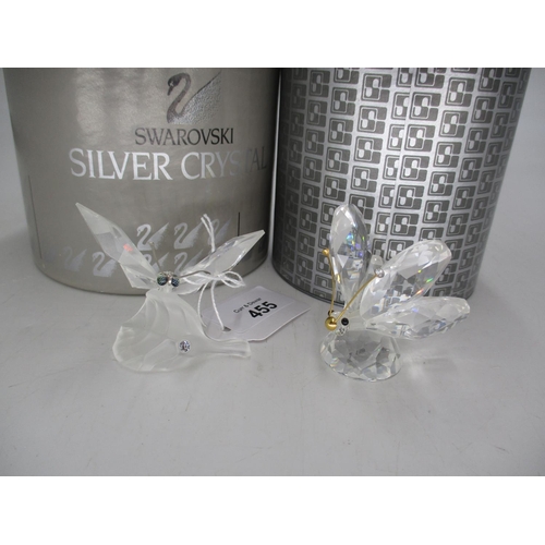 455 - Two Swarovski Butterflies