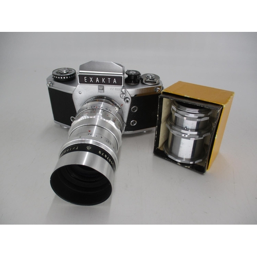 466 - Exakta VX 1000 Camera with Meyer Optik Gorlitz 368 7879 Trioplan Lens and Case