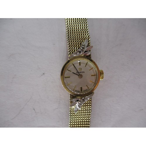 408 - Ladies Gold Plated Omega Watch