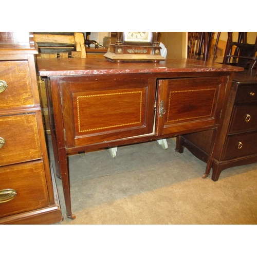 637 - Marble Top Washstand, 107cm