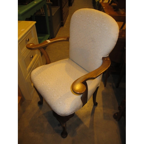 653 - Queen Anne Style Occasional Arm Chair