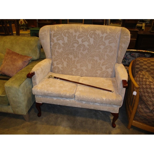 661 - Wing Back 2 Seat Settee