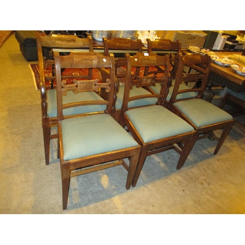 700 - Set of 7, 2 Arm and 5, 19th Century Mahogany Dining Chairs