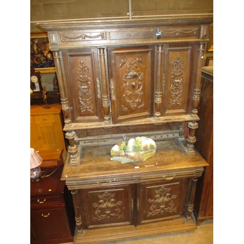 708 - 19th Century Continental Oak Cabinet, 137cm