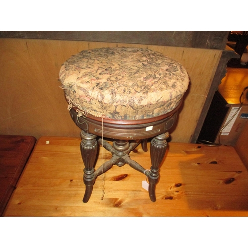 717 - Victorian Revolving Piano Stool