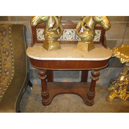 753 - Victorian Marble Top Washstand, 193cm