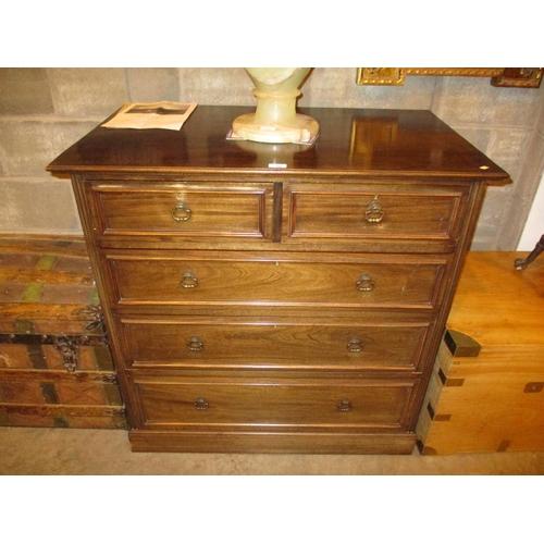 756 - Early 20th Century Mahogany Chest of 5 Drawers, 99cm