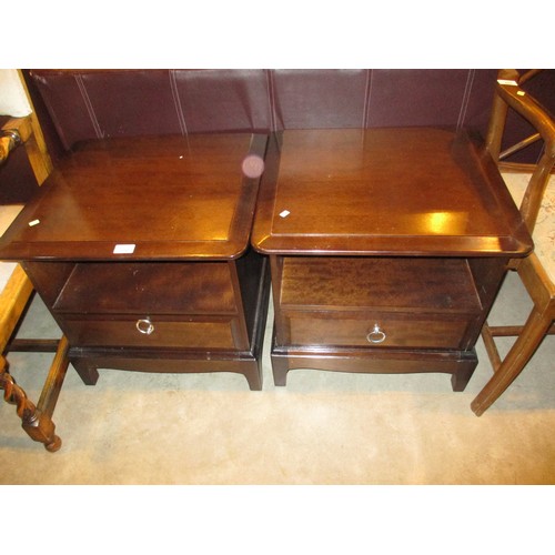 656 - Pair of Stag Minstrel Bedside Tables, 52cm