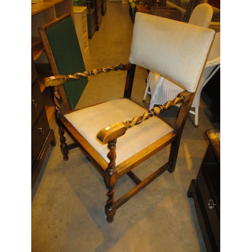 655 - Barley Twist Occasional Arm Chair