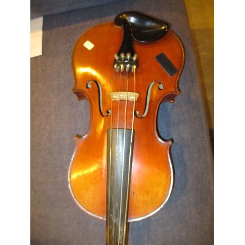 245 - Violin with 2 Bows and Case