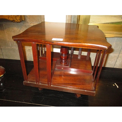 113 - Mahogany Desk Top Revolving Book Stand