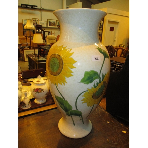 146 - Sovereign Ceramics Sunflower Vase, 58cm