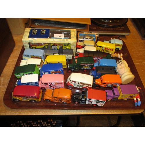 185 - Collection of D C Thomson Comic Branded Vehicles, Cufflinks etc