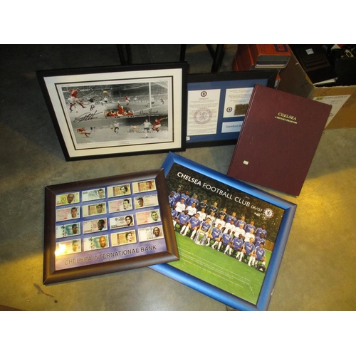 220 - Chelsea FC A History From 1905 along with 3 Pictures