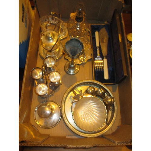 87 - Silver Capstan Inkwell and a Selection of Silver Plated Items etc