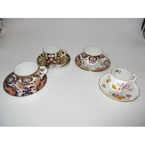 315 - Four Royal Crown Derby Cabinet Cups and Saucers