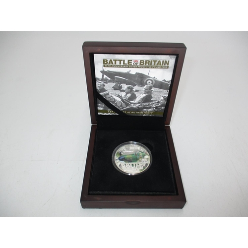 318 - Battle of Britain 75th Anniversary Silver Proof £5 Coin, No. 216