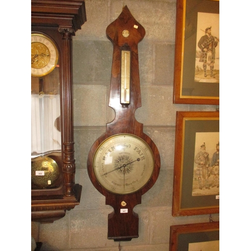 467 - 19th Century Rosewood Barometer by Bennett Blackheath