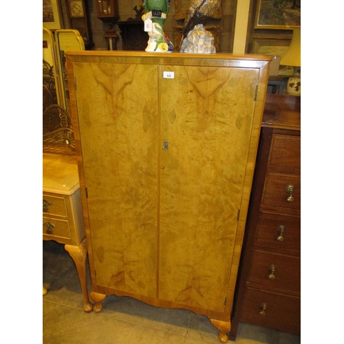 620 - Figured Walnut Linen Cabinet, 74cm