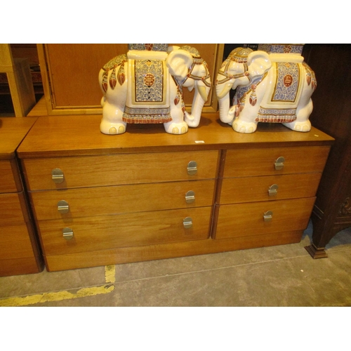 626 - Stag Teak Chest of 6 Drawers, 138cm