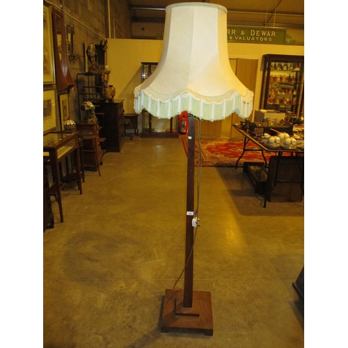 646 - Walnut Standard Lamp with Shade