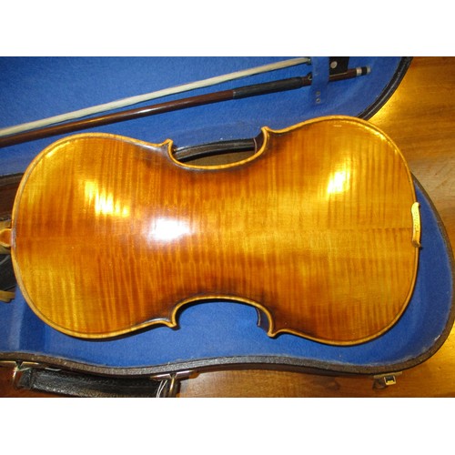 148 - Violin with Bow and Case