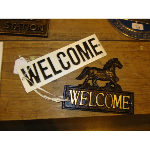 107 - Two Welcome Signs