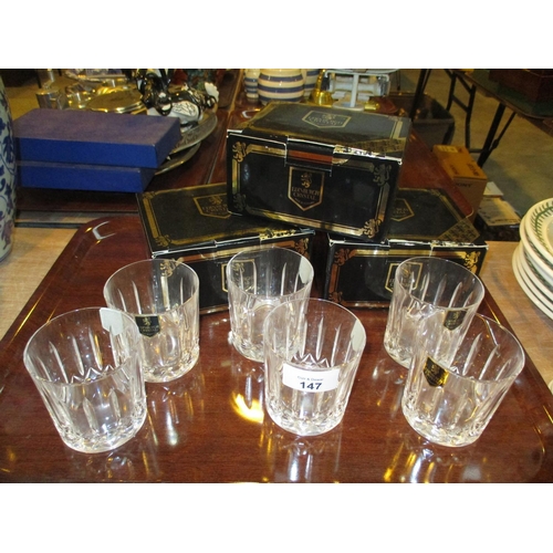 147 - Set of 6 Edinburgh Crystal Whisky Tumblers