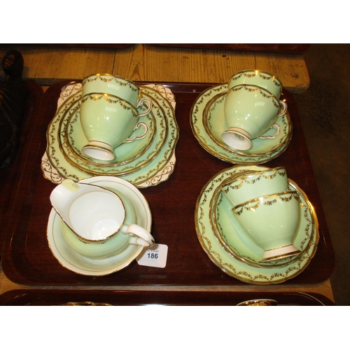 186 - Royal Tuscan 21 Piece Tea Set