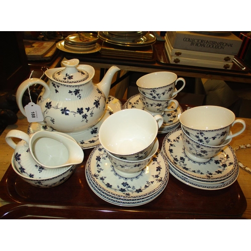 188 - Royal Doulton York Town 22 Piece Tea Set