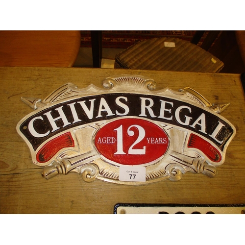 77 - Chivas Regal Plaque