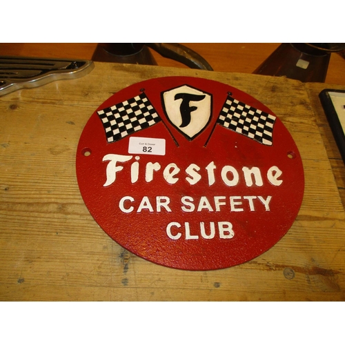 82 - Firestone Tyres Plaque