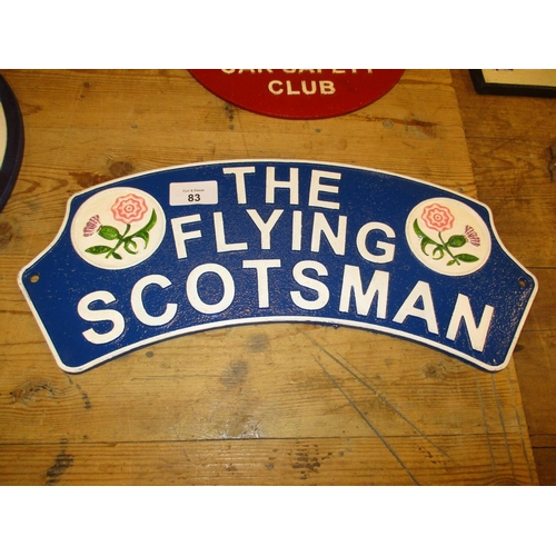 83 - Flying Scotsman and Thistle Sign