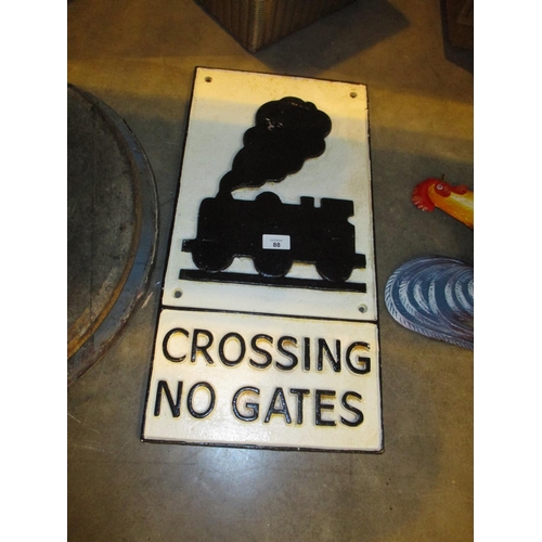 88 - Level Crossing Train Sign