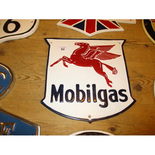 92 - Aluminium Mobil Plaque