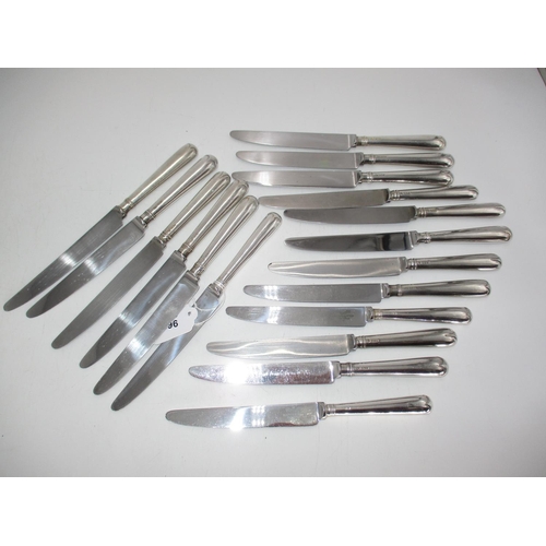 396 - Set of 18 Silver Handle Knives