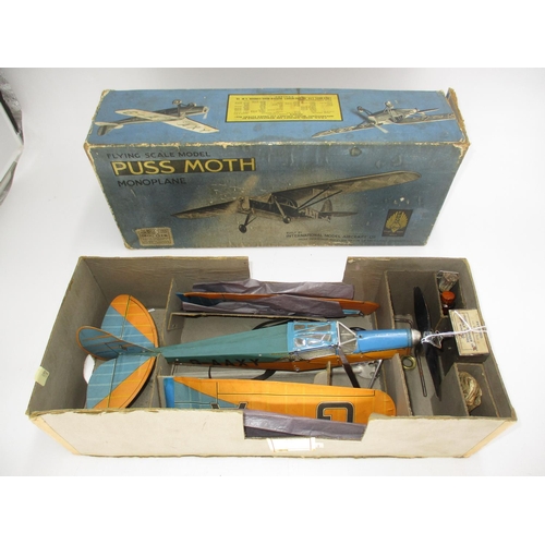 402 - Frog Flying Scale Model Puss Moth Monoplane, with Box